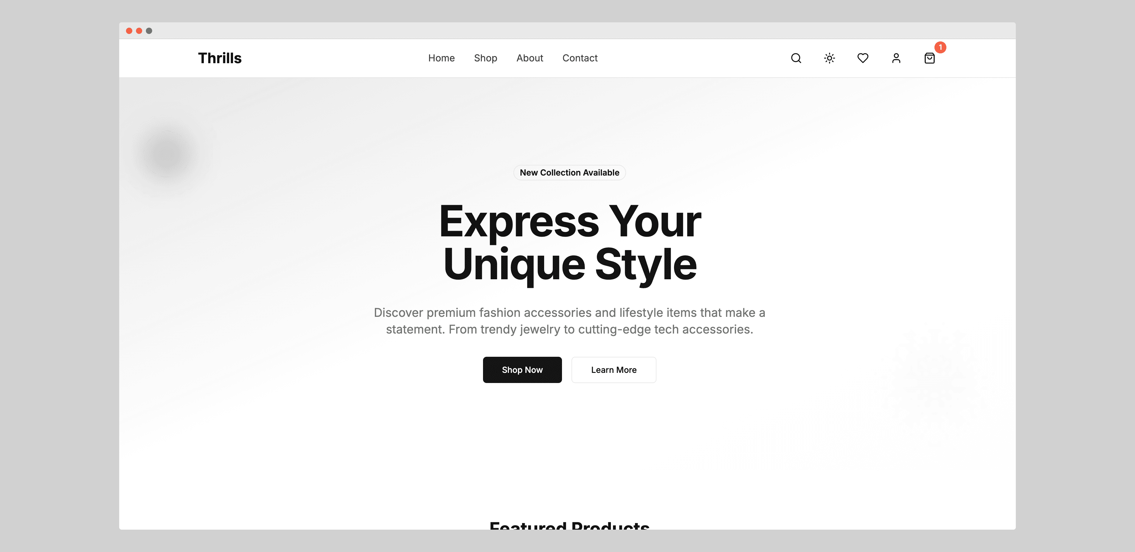 Thrills – Modern Dropshipping Store screenshot